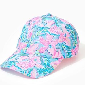 🆕 Lilly Pulitzer Run Around Hat Blue Ibiza